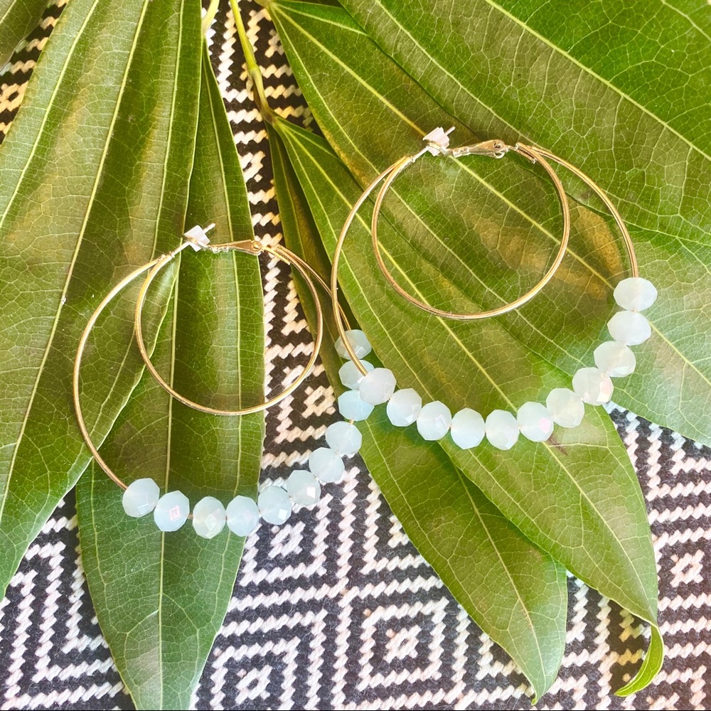 ✨BRAND NEW✨ Beaded Hoop Earrings